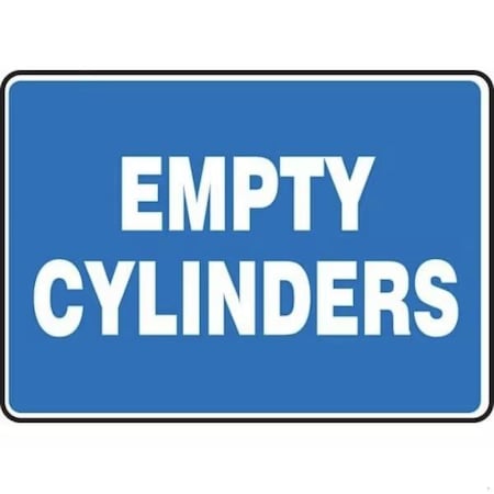 Accuform SAFETY SIGN EMPTY CYLINDERS 10 in  X MCPG594XP